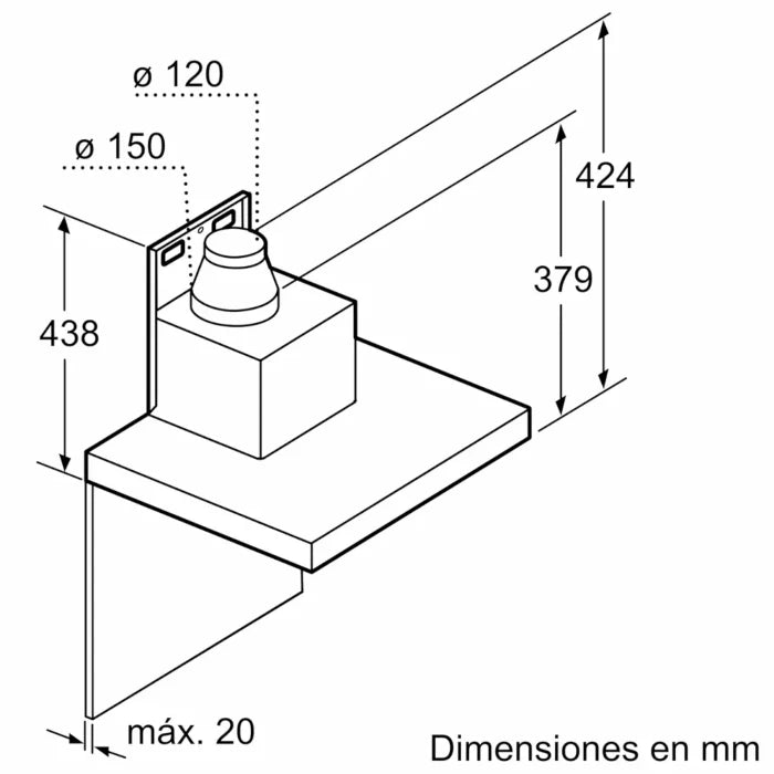 CAMPANA DECORATIVA SIEMENS LC77BHP50