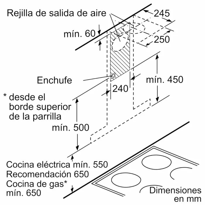 CAMPANA DECORATIVA SIEMENS LC77BHP50