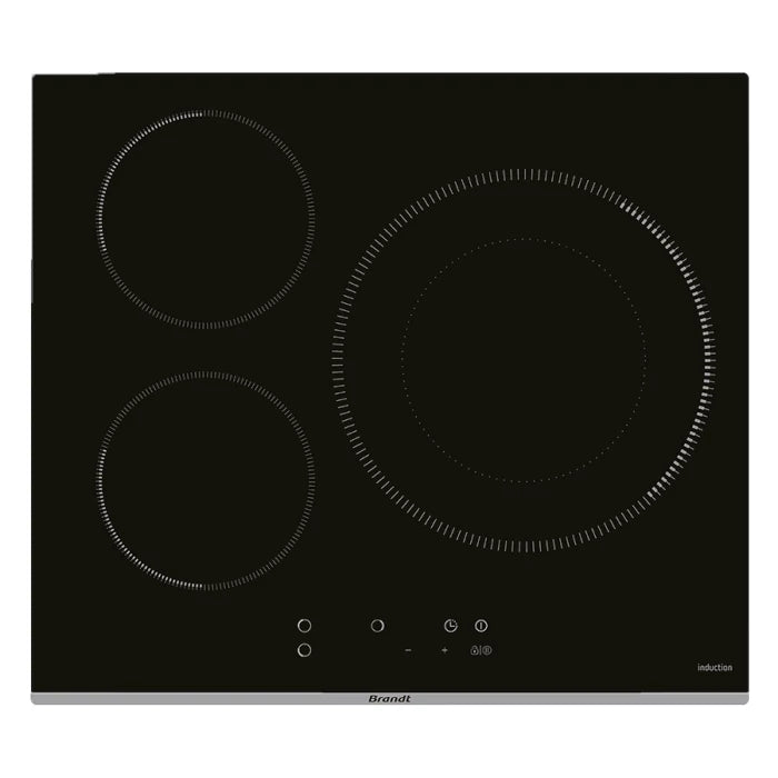 PLACA VITROCERAMICA BRANDT INDUCCION BPI6390B | 3 ZONAS - Muebles San Andres