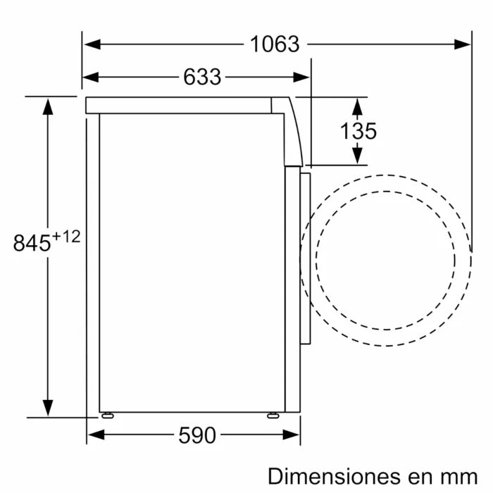 LAVADORA BOSCH WAU28S42ES | 8KG | 1400RPM