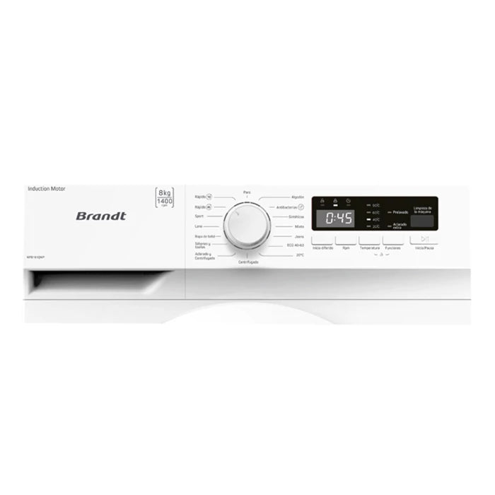 LAVADORA BRANDT WFB181QWP | 8kg | 1400rpm
