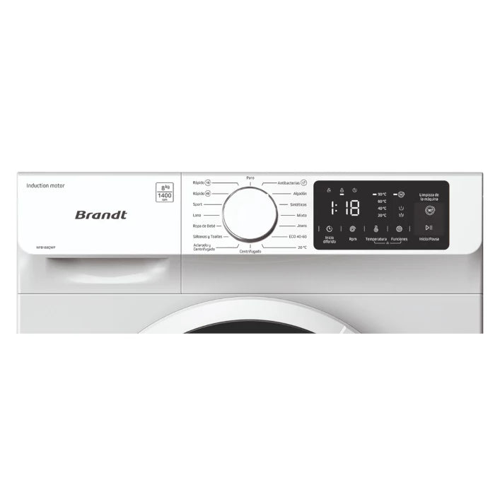 LAVADORA BRANDT WFB188QWP | 8KG | 1400RPM