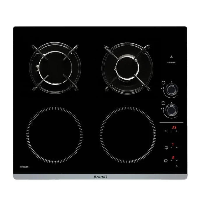 PLACA VITROCERAMICA BRANDT INDUCCION Y GAS BPI6413BM | 4 ZONAS