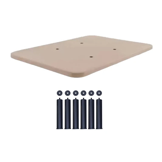 BASE TAPIZADA 5 BARRAS 90x180 + PATAS METÁLICAS | BEIGE - Muebles San Andres