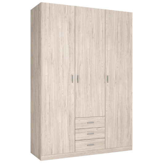 ARMARIO 3 PUERTAS + 3 CAJONES ROMA - SAHARA