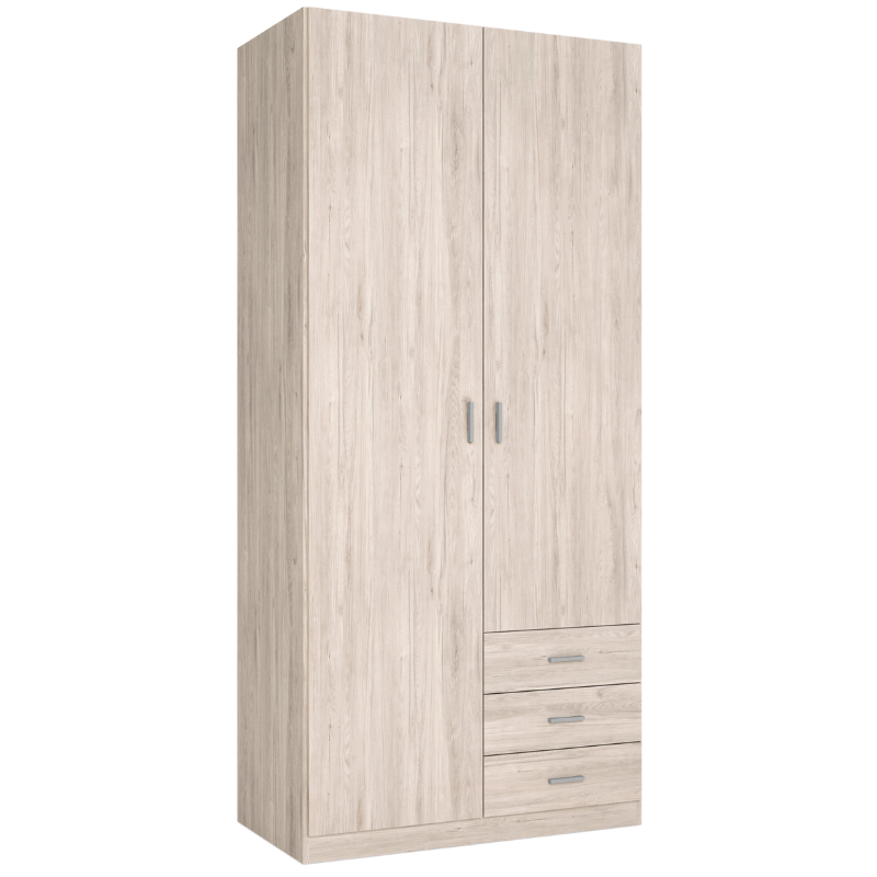 ARMARIO 2 PUERTAS + 3 CAJONES ROMA - SAHARA