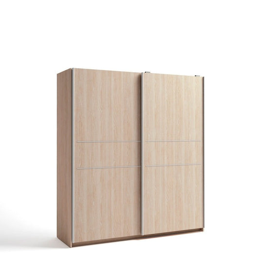 ARMARIO 2 PUERTAS CORREDERAS  + ESTANTERIAS + CAJONERA INTERIOR SIENA - SAHARA