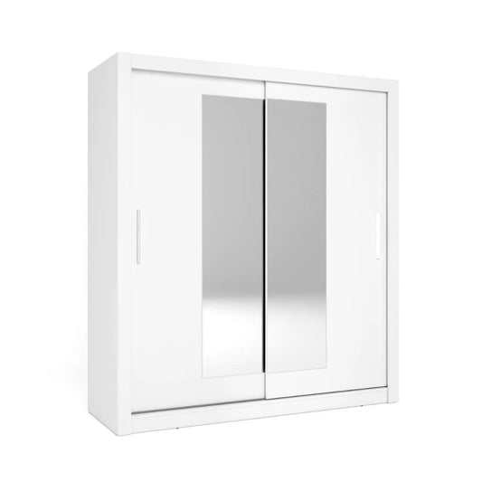 ARMARIO 2 PUERTAS CORREDERAS CON LUNAS SAVA | 182x201 - BLANCO MATE