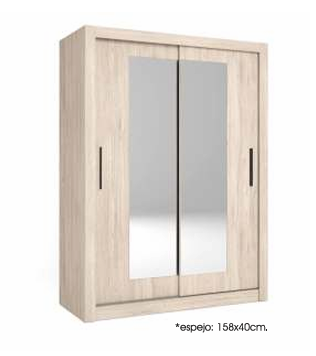 ARMARIO 2 PUERTAS CORREDERAS CON LUNAS SAVA | 150x201 - SAHARA_1