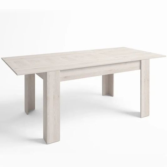 MESA COMEDOR EXTENSIBLE "BASS" - BLANCO NÓRDICO