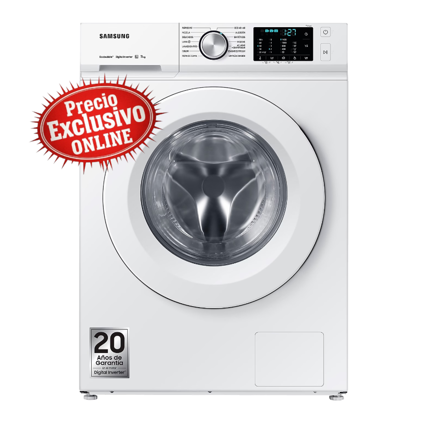 LAVADORA SAMSUNG WW11BBA046TWEC | 11KG | 1400RPM