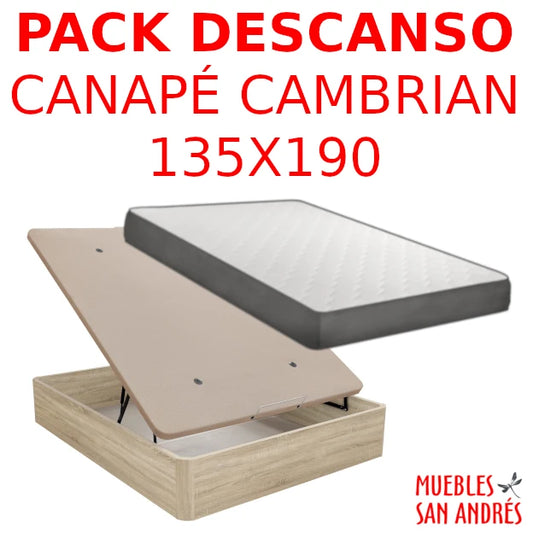 PACK DESCANSO CANAPÉ CAMBRIAN 135x190