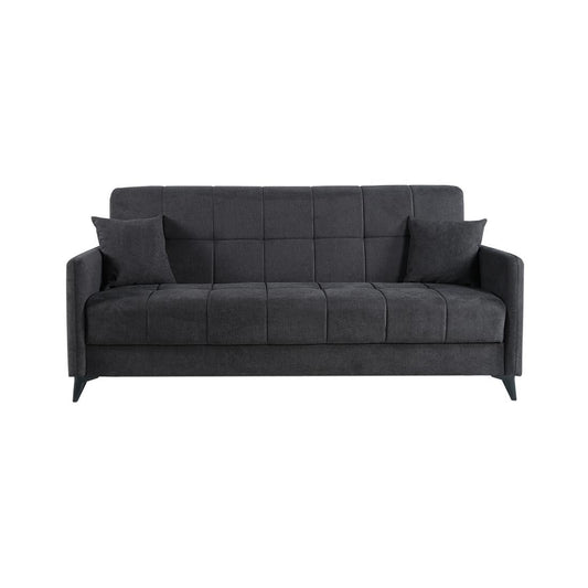 SOFÁ CAMA LIBRO "LUCA" | ANTRACITA - Muebles San Andres