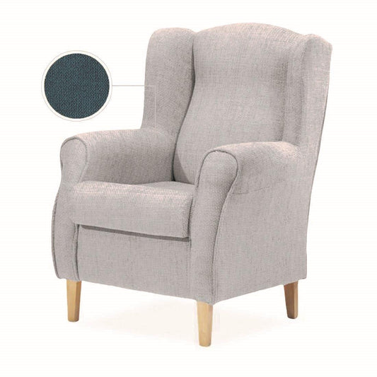 BUTACA OREJERO FIJA | AZUL - Muebles San Andres