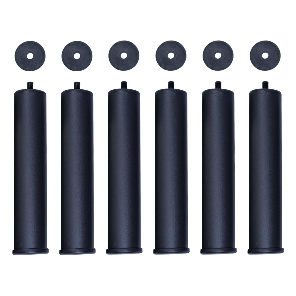 JUEGO 6 PATAS METÁLICAS PARA BASES TAPIZADAS