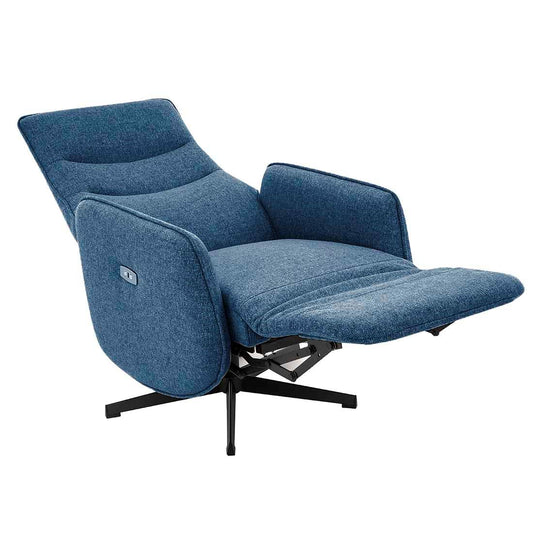SILLÓN RELAX ELÉCTRICO "BAIKAL" 2 MOTORES | AZUL - Muebles San Andres