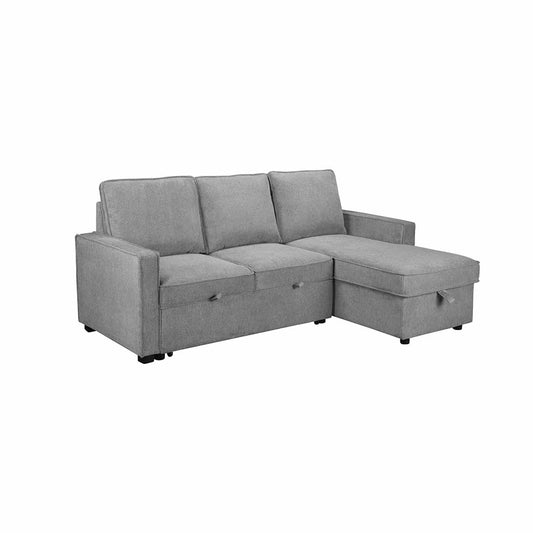 SOFÁ CAMA CHAISE LONGUE "VIRGINIA" | AMARILLO - Muebles San Andres