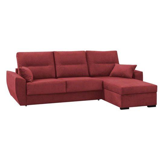 SOFÁ CAMA CHAISE LONGUE "BERGANTÍN" | ROJO | REVERSIBLE