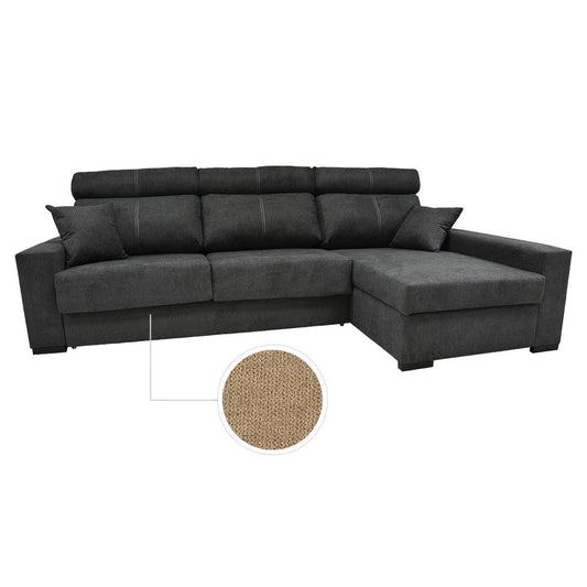 SOFÁ CAMA CHAISE LONGUE "FRAGATA" | VISÓN CLARO | DERECHO - Muebles San Andres