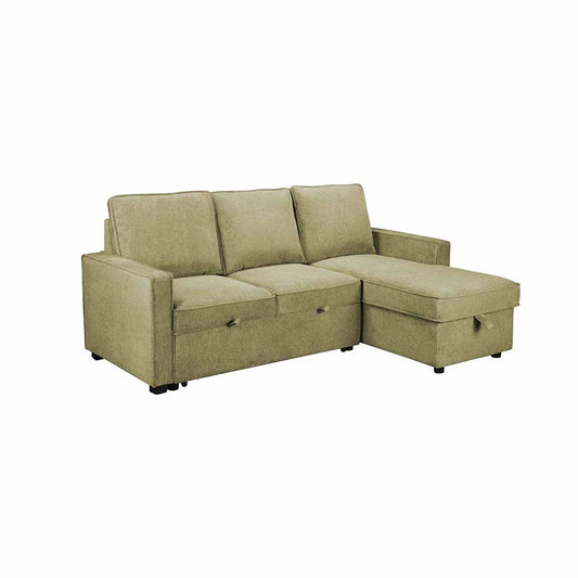 SOFÁ CAMA CHAISE LONGUE "VIRGINIA" REVERSIBLE | GRIS - Muebles San Andres