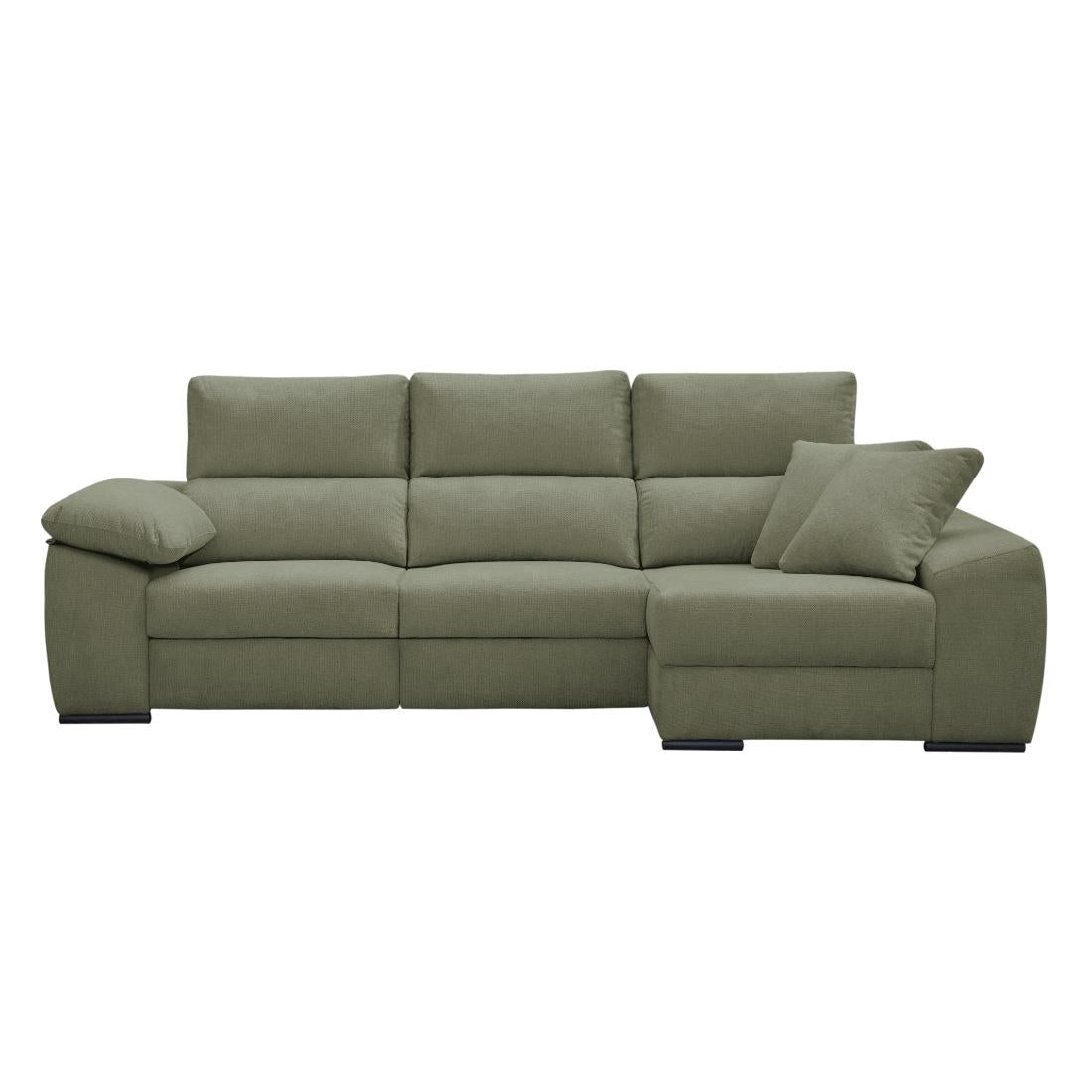 SOFÁ CHAISE LONGUE "BEIRUT" | ALLEGRA VERDE | DER - Muebles San Andres