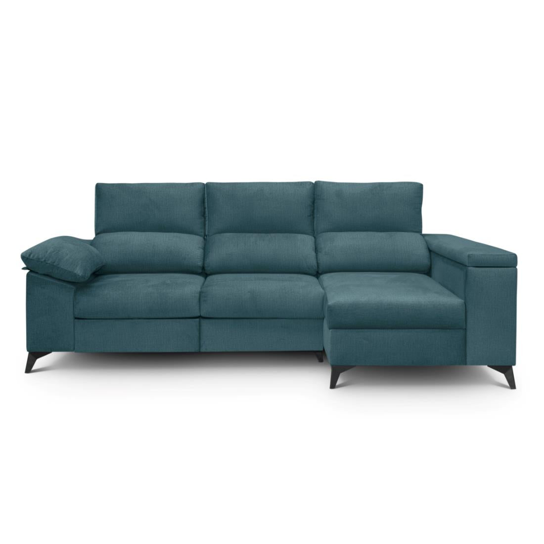SOFÁ CHAISE LONGUE "DANTE" | VERDE | DERECHO - Muebles San Andres