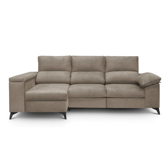 SOFÁ CHAISE LONGUE "DANTE" | VISON | IZQUIERDO - Muebles San Andres
