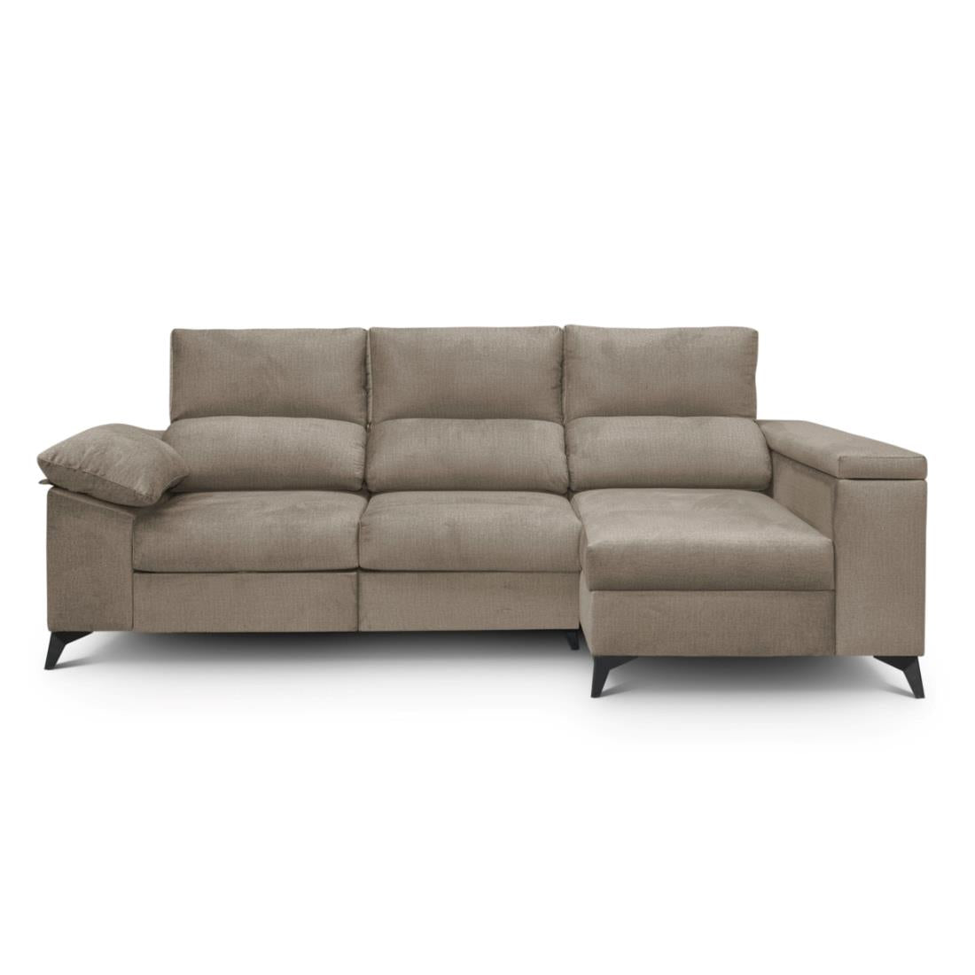 SOFÁ CHAISE LONGUE "DANTE" | VISON | DERECHO - Muebles San Andres