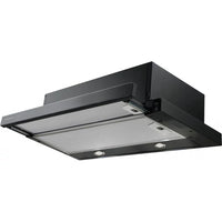 CAMPANA MEPAMSA NEGRA SUPERLINE GLASS 60 NG - Muebles San Andres