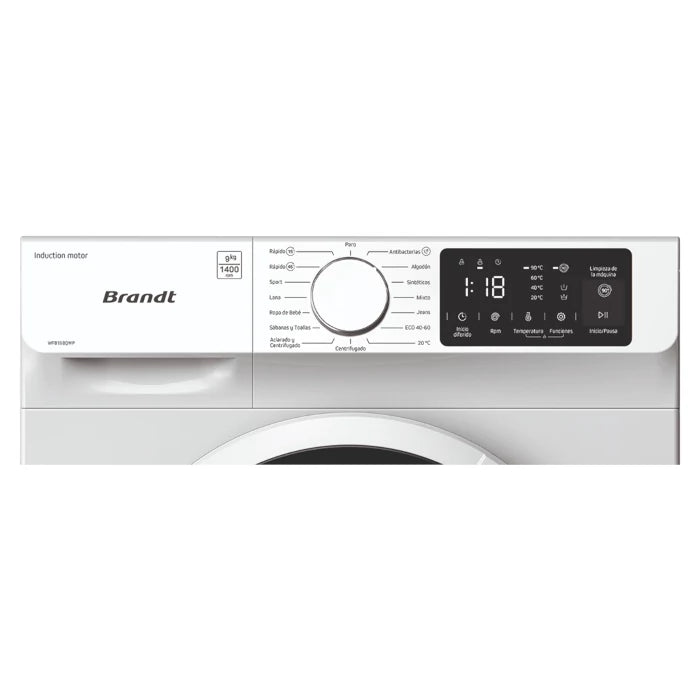 LAVADORA BRANDT WFB198QWP | 9KG | 1400RPM