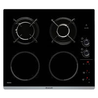 PLACA VITROCERAMICA BRANDT INDUCCION Y GAS BPI6413BM  | 4 ZONAS - Muebles San Andres