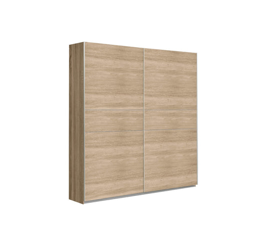 ARMARIO 2 PUERTAS CORREDERAS "SIENA" | 182x56x200 - NATURALE || [KIT] - Muebles San Andres