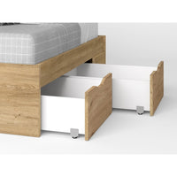 BAÑERA CAMA TRC100 150x190 CON 4 CAJONES | NATURALE - Muebles San Andres