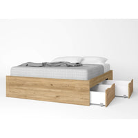 BAÑERA CAMA TRC100 150x190 CON 4 CAJONES | NATURALE - Muebles San Andres