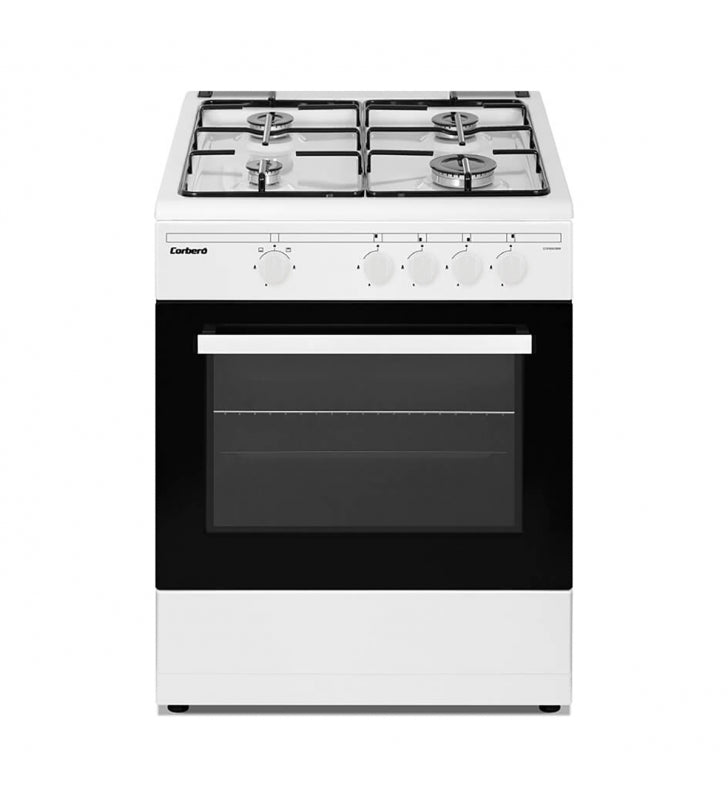 COCINA GAS CORBERO CCSF60420BW | 4 QUEMADORES - Muebles San Andres