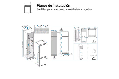 FRIGORIFICO LG GNM12VWHN INTEGRABLE | 179L / 63L