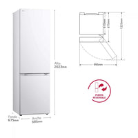 FRIGORÍFICO LG GBV3200CSW BLANCO | 233+44L / 110L - Muebles San Andres
