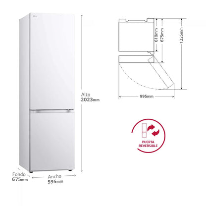 FRIGORÍFICO LG GBV3200CSW BLANCO | 233+44L / 110L