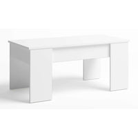 MESA CENTRO ELEVABLE "LOW" - BLANCO MATE_1