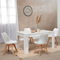 MESA COMEDOR EXTENSIBLE "BASS" - BLANCO MATE_1