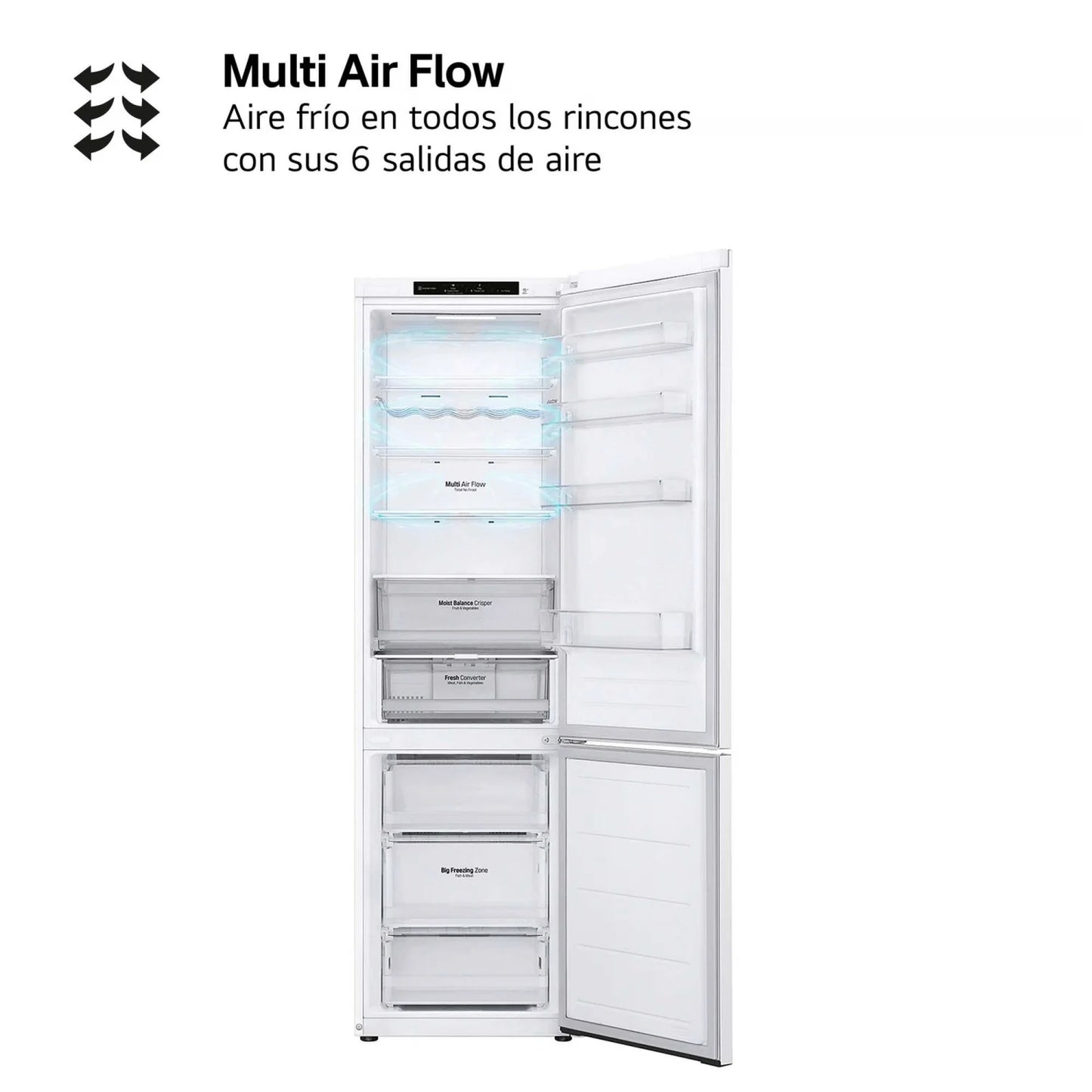FRIGORÍFICO LG GBV3200CSW BLANCO | 233+44L / 110L