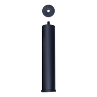 1 UNIDAD PATA METÁLICA PARA BASES TAPIZADAS | Ø-5CM | ROSCA M-10 | ALTURA 25CM - Muebles San Andres