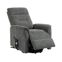 SILLÓN POWER LIFT "HERMES" 1 MOTOR | GRIS CLARO - Muebles San Andres