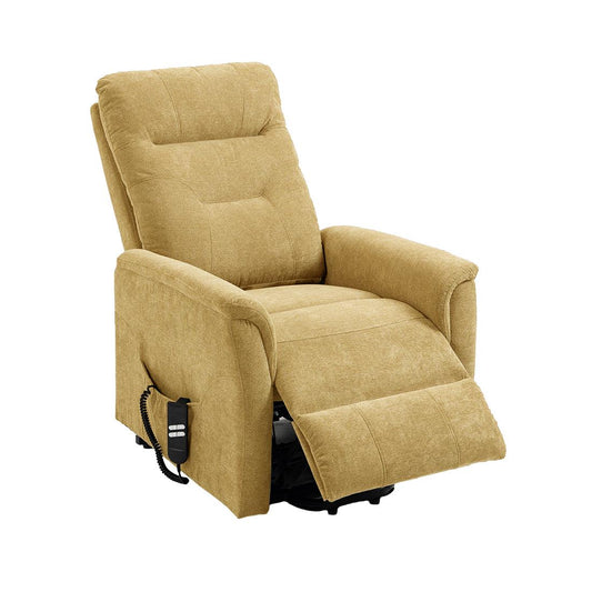 SILLÓN POWER LIFT "HERMES" 1 MOTOR | MOSTAZA - Muebles San Andres
