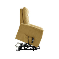 SILLÓN POWER LIFT "HERMES" 1 MOTOR | MOSTAZA - Muebles San Andres