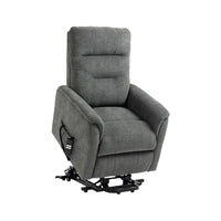 SILLÓN POWER LIFT "HERMES" 2 MOTORES | GRIS CLARO - Muebles San Andres