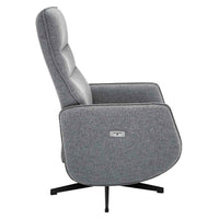 SILLÓN RELAX ELÉCTRICO "BAIKAL" 2 MOTORES | GRIS - Muebles San Andres