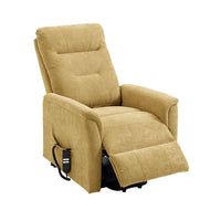 SILLÓN RELAX ELÉCTRICO "HERMES" | MOSTAZA - Muebles San Andres