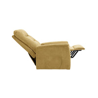 SILLÓN RELAX MANUAL PALANCA "HERMES" | MOSTAZA - Muebles San Andres