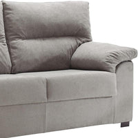 SOFÁ 2 PLAZAS "TESLA" | GRIS CLARO - Muebles San Andres